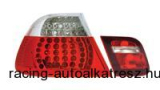 Hátsólámpa készlet - LED, BMW E46/4 09.01-03.05, átlátszó/vörös (4 darabos)