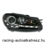 Fényszóró készlet, nappalifény kialakítás, VW Golf VI 08-, xenon-hatású lencse, 