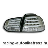 Hátsólámpa készlet - VW Golf 6 08-, LED, beépített LED irányjelző, átlátszó/króm