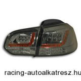 Hátsó lámpák, LED, VW Golf 6 08-, LED irányjelző, átlátszó/füstüveg
