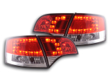 Audi A4 Avant, 8E típus (04-08 évjárat) vörös/átlátszó LED-es hátsó lámpa