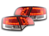 Audi A4 Avant, 8E típus (04-08 évjárat) vörös/átlátszó LED-es hátsó lámpa