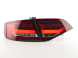 Audi A4 B8 8K szedán (07-11 évjárat) vörös/átlátszó LED-es hátsó lámpa