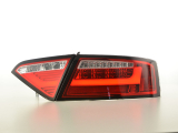 Audi A5 8T Coupe/Sportback (07-11 évjárat) vörös/átlátszó LED-es hátsó lámpa fénysor