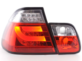 BMW 3 sorozat E46 szedán (98-01 évjárat) vörös/átlátszó LED-es hátsó lámpa