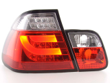 BMW 3 sorozat E46 szedán (02-05 évjárat) vörös/átlátszó LED-es hátsó lámpa