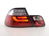 BMW 3 sorozat E46 Coupe (03-07 évjárat) vörös/átlátszó LED-es hátsó lámpa