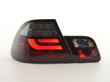 BMW 3er E46 Coupe (03-07 évjárat) vörös/fekete LED-es hátsó lámpa
