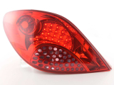 Peugeot 207 LED-es hátsó lámpa vörös