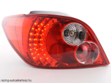 Peugeot 307 Hatchback (01-04 évjárat) LED-es hátsó lámpa vörös/átlátszó