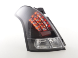 Suzuki Swift, MZ típus (05 évjárattól) /fekete LED-es hátsó lámpa átlátszó
