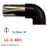 LG-JL-6031 BLACK Alu könyök 76mm