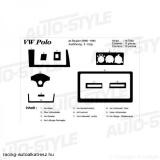 VOLKSWAGEN POLO, Műszerfal dekorfólia