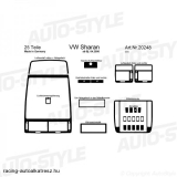 VOLKSWAGEN SHARAN, Műszerfal dekorfólia