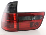 BMW X5, E53 X53 típus (98-05 évjárat) fekete hátsó lámpa vörös