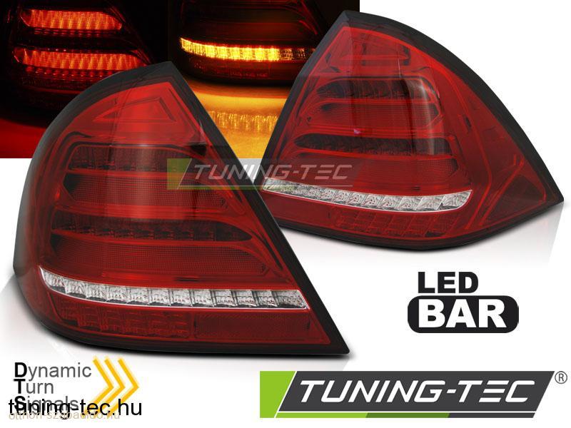 MERCEDES W203 SEDAN 04-07 RED WHITE LED BAR Tuning-Tec Hátsó Lámpa