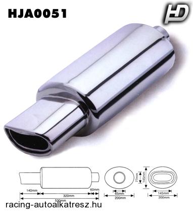 Kipufogódob rozsdamentes acél KP-HJA0051