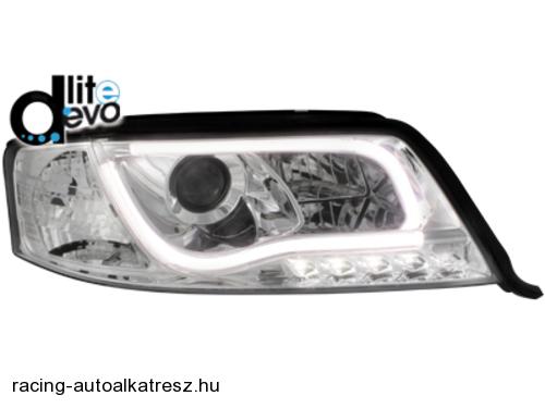 AUDI A6 4B Első Fényszóró Lámpa, Dectane, D-Lite Evo, Nappali Menetfénnyel (Évj.1997 - 2000)
