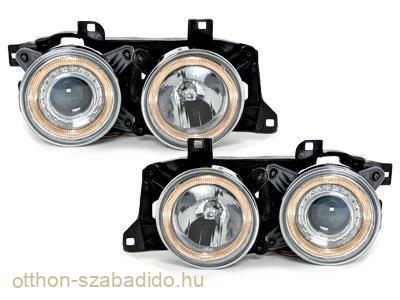 BMW E32 5-Serie / E34 7-Serie Angel Eye Első Fényszóró Lámpa, Dectane, (Évj.: 1988 - 1992) 