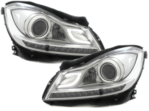 Mercedes Benz W204 C-Klasse Első Fényszóró Lámpa, Nappali Menetfény optikás (Évj.:2011 -től) 