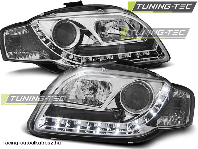 Audi A4 Első Lámpa, Tuning-Tec, Daylight, Nappali menetfény Optikás (Évj.: 2004.11 - 2008.03)