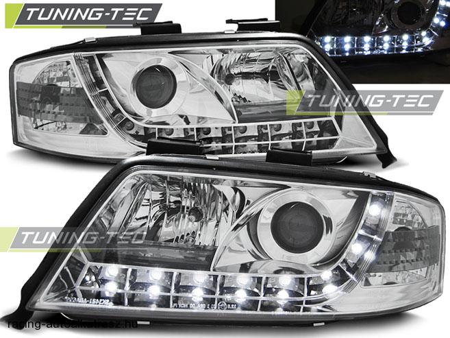Audi A6 Első Lámpa, Tuning-Tec, Daylight, Nappali menetfény Optikás (Évj.: 2001.06 - 2004.05) 