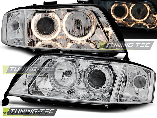 Audi A6 Első Lámpa, Tuning-Tec, Angel Eyes (Évj.: 1999.10 - 2001.06) 