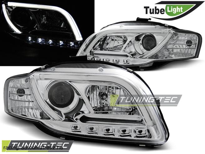 Audi A4 Első Lámpa, Tuning-Tec, Led Tube Lights (Évj.: 2004.11 - 2008.03)