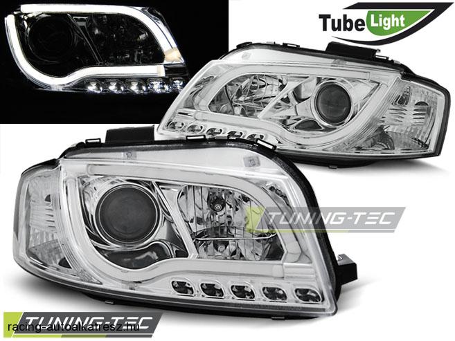 Audi A3 Első Lámpa, Led Tube Lights (Évj.: 2003.05 - 2008.03) by Tuning-Tec 