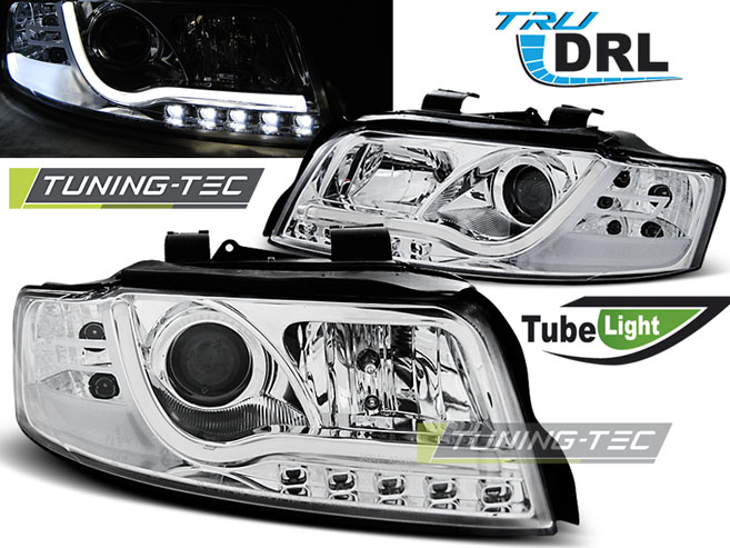 Audi A4 Első Lámpa, Tuning-Tec, Led Tube Lights, TRU DRL (Évj.: 2000.10 - 2004.10)