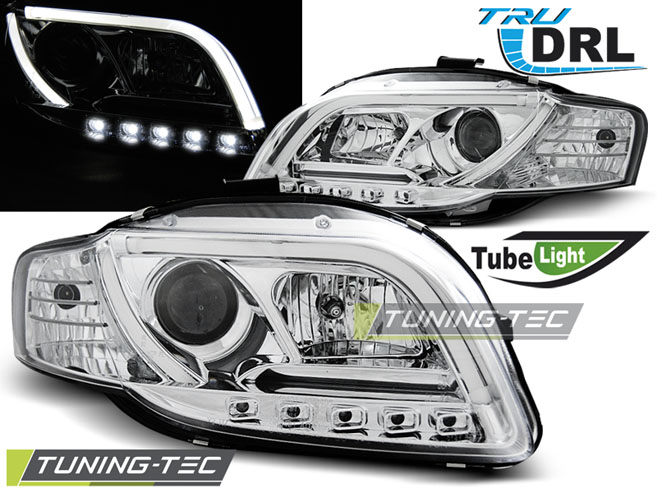 Audi A4 B7 Első Lámpa, Tuning-Tec, Led Tube Lights, TRU DRL (Évj.: 2004.11 - 2008.03) 