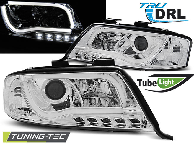 Audi A6 Első Lámpa, Tuning-Tec, Led Tube Lights, TRU DRL (Évj.: 1997.05 - 2001.05)