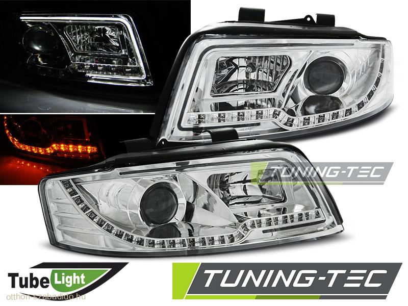 Audi A4 B6 Első Lámpa, Tuning-Tec, Led Tube Lights, (Évj.: 2000.10 - 2004.10) 