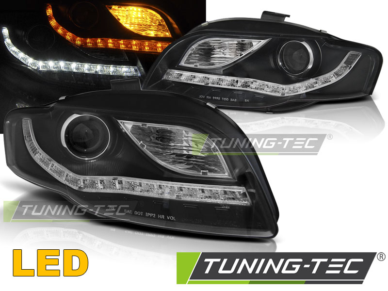 Audi A4 Első Lámpa, Tuning-Tec, Daylight, Nappali menetfény Optikás (Évj.: 2004.11 - 2008.03)
