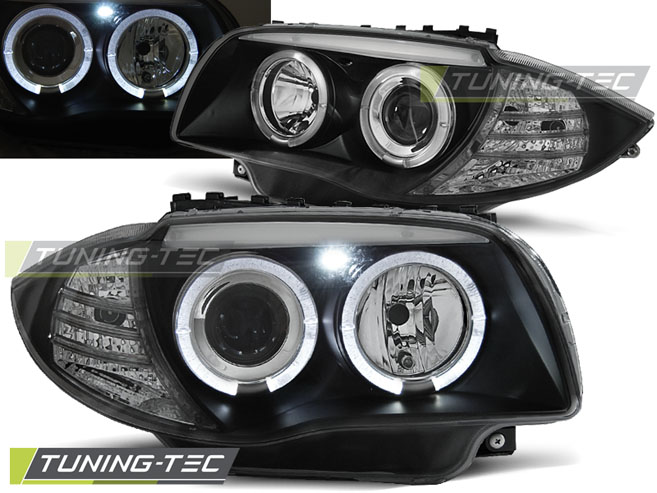 BMW 1 E87/E81/82/88 Első Lámpa, Angel Eyes (Évj.: 2004 - 2011) by Tuning-Tec 