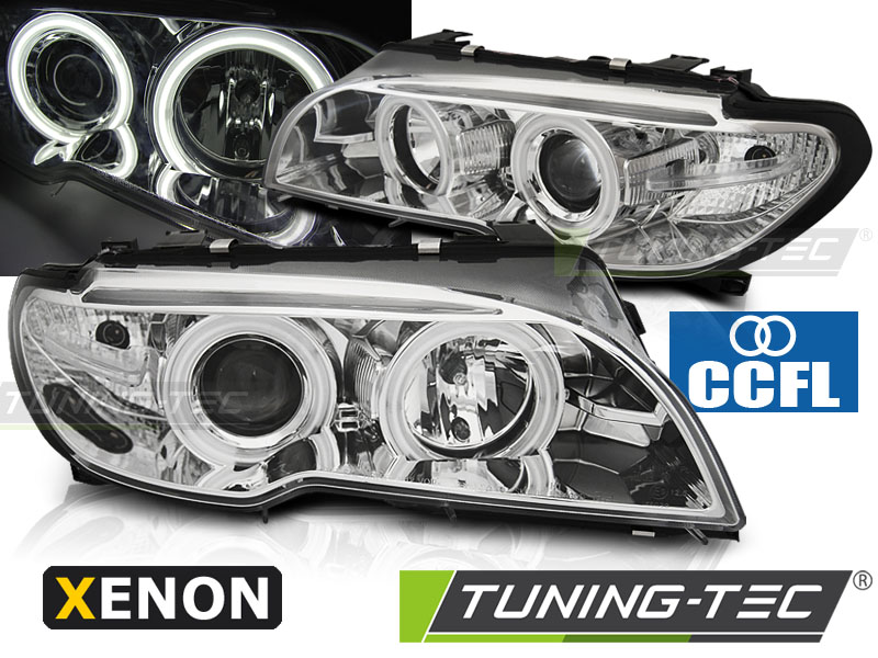 BMW 3-as Széria E46 Első Lámpa, Angel Eyes (Évj.: 2003.04 - 2006) by Tuning-Tec 