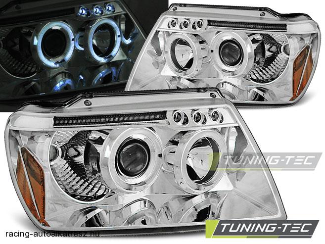 Chrysler Jeep Grand Cherokee Első Lámpa, Tuning-Tec, Angel Eyes (Évj.: 1999 - 2005) 