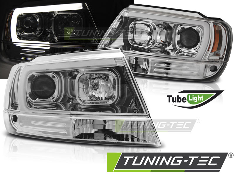 Chrysler Jeep Grand Cherokee Tube Light  Első Lámpa, Tuning-Tec (Évj.: 1999 - 2005) 