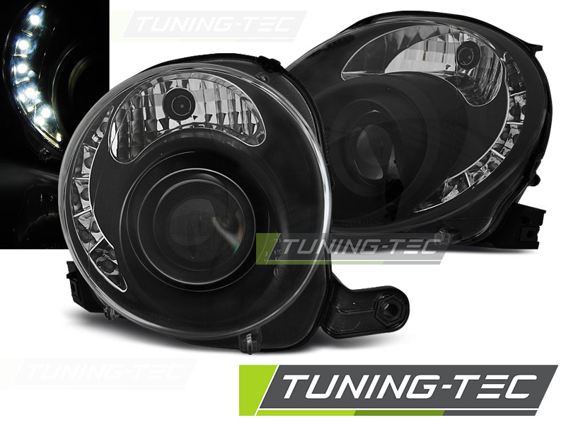 Fiat 500, Első Fényszóró Lámpa by Tuning-Tec, (Évj.: 2007 -től) 