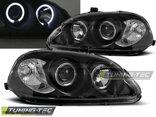 Honda Civic Első Lámpa, Tuning-Tec, Angel Eyes (Évj.: 1995.09 - 1999.02) 