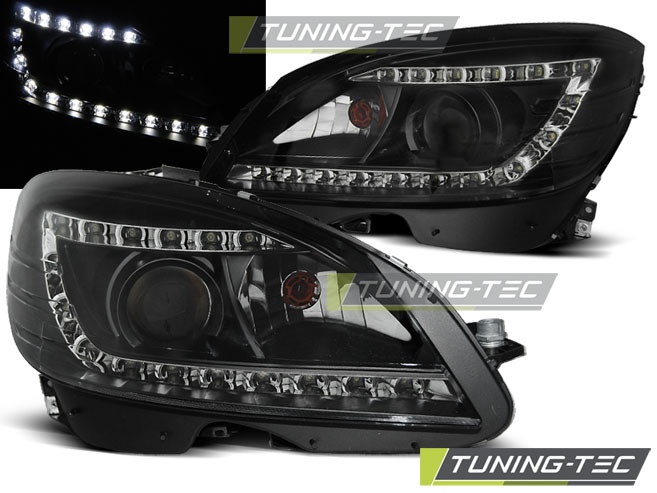 Mercedes Benz C-Klasse W204, Daylight Első Fényszóró, Lámpa, by Tuning-Tec, (Évj.: 2007 - 2010) 