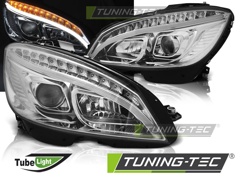 Mercedes W204, Első Lámpa Daylight TubeLight, C-Klasse (Évj.: 2007 - 2010) by Tuning-Tec 