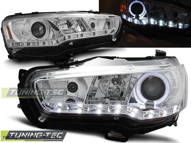 Mitsubishi Lancer Első Lámpa, Tuning-Tec, Daylight, Nappali menetfény Optikás (Évj.: 2008 - 2011) 