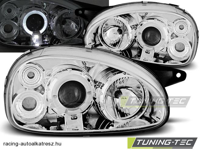 Opel Corsa B Első Lámpa, Tuning-Tec, Angel Eyes (Évj.: 1993.02 - 2000.10) 