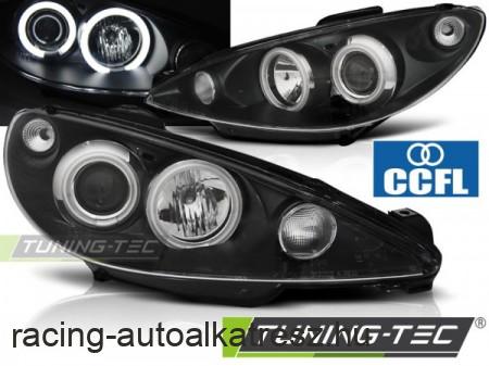 Peugeot 206 Első Lámpa, Angel Eyes CCFL (Évj.: 2002 - től) by Tuning-Tec 