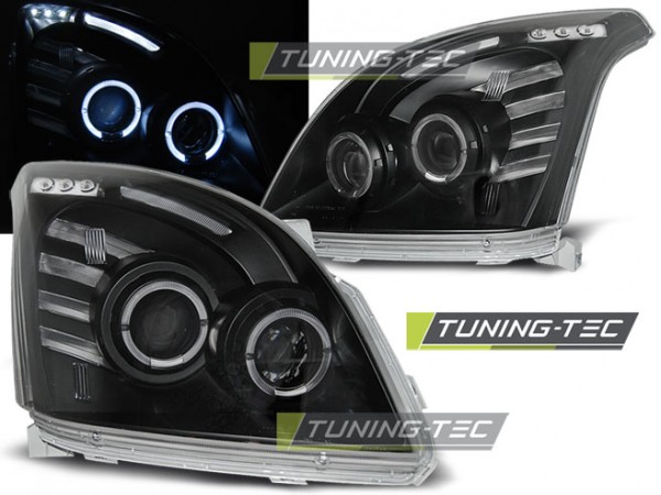 Toyota Land Cruiser Első Lámpa, Tuning-Tec, Angel Eyes (Évj.: 2003 - 2009) 