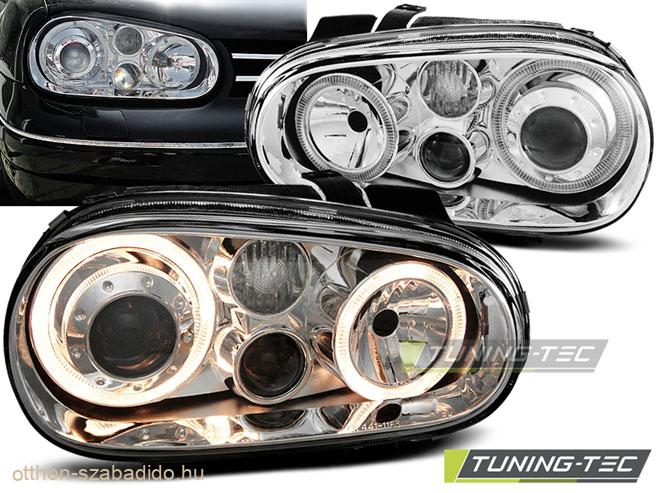 VW Golf 4 Első Lámpa, Tuning-Tec, Angel Eyes (Évj.: 1997.09 - 2003.09) 