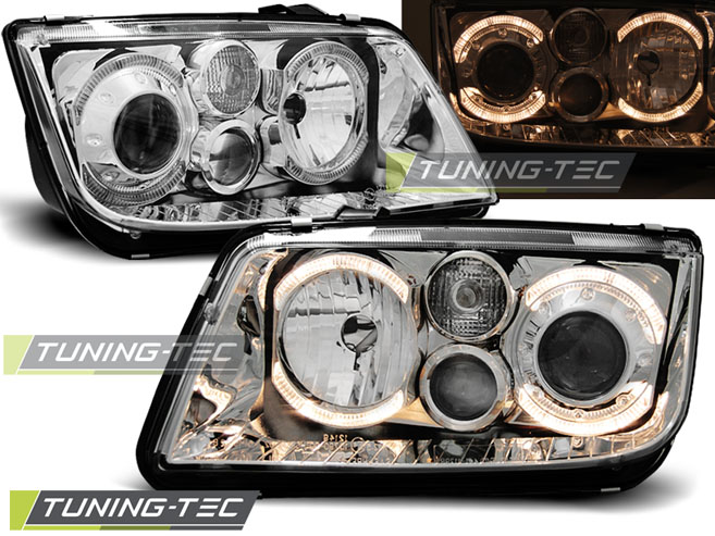 VW Bora Első Lámpa, Tuning-Tec, Angel Eyes (Évj.: 1998.09 - 2005.07) 