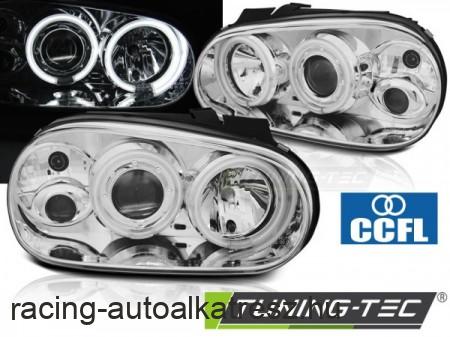 VW Golf 4, CCFL Angel Eyes Első Lámpa, (Évj.: 1997.09 - 2003.09) by Tuning-Tec 