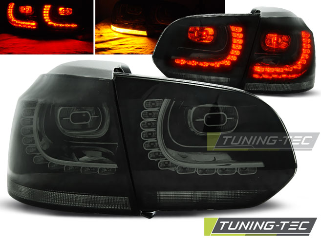 VW Golf 6 Tuning-Tec LED Hátsó Lámpa LEDes index-szel (Évj.:2008.10 - től) 